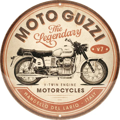 RETRO Moto Guzzi – Fémtábla