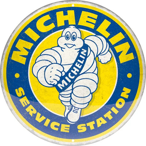 RETRO Michelin Service Trade - Fémtábla