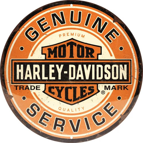 RETRO Harley-Davidson – Genuine Service – Fémtábla