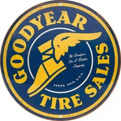 RETRO Goodyear – Tire Sales – Fémtábla