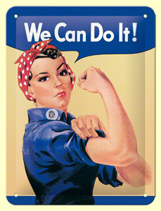 RETRO We Can Do It  - Fémtábla