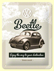 RETRO Volkswagen – VW Retro Beetle – Fémtábla