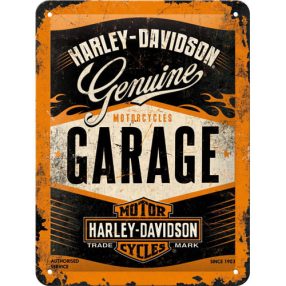 RETRO Harley Davidson Garage - Plechový nápis