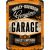 RETRO Harley Davidson Garage - Plechový nápis