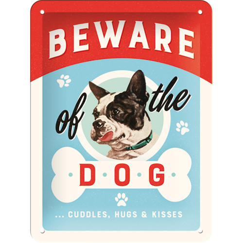 RETRO Beware Of The Dog - Fémtábla