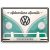 RETRO Volkswagen - VW Bulli T1 - Adventure Awaits - Plechový nápis