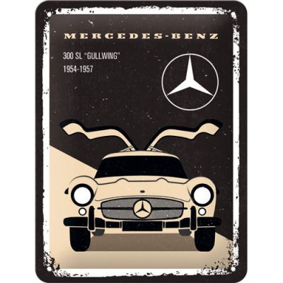 RETRO Mercedes-Benz Flügeltürer – Fémtábla