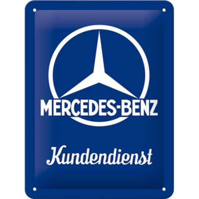 RETRO Mercedes-Benz Kundendienst - Fémtábla