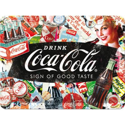 RETRO Coca Cola – Sign Of Good Taste - Fémtábla