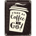 Take A Coffee To Go - Fémtábla