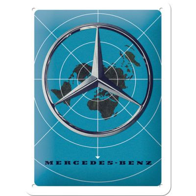 Mercedes Benz – Blue Globe – Fémtábla