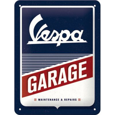 RETRO Vespa Garage - Fémtábla