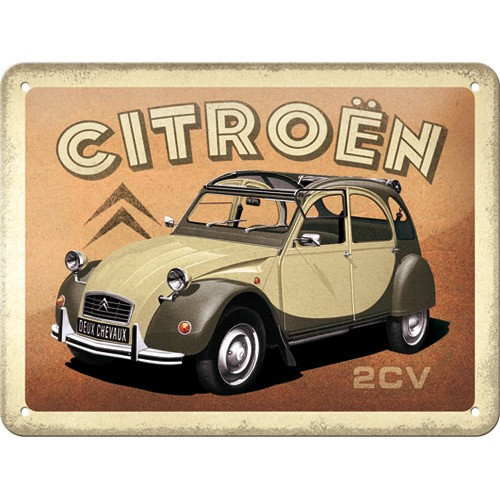 RETRO CITROEN 2CV - Fémtábla