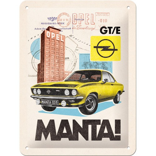 Opel Manta GT/E – Fémtábla