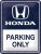 RETRO HONDA Parking Only - Plechový štít