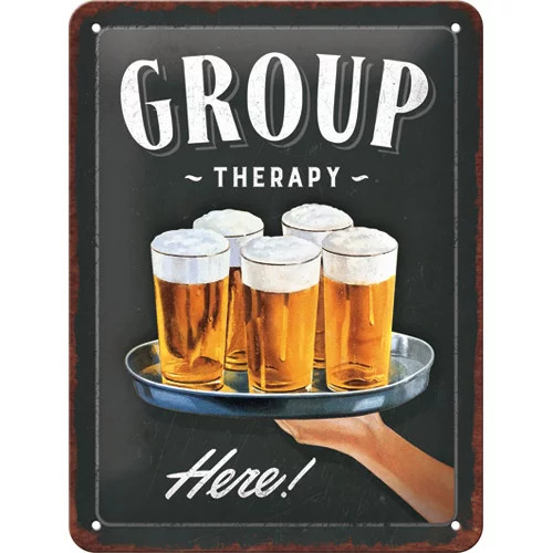RETRO Group Therapy – Fémtábla