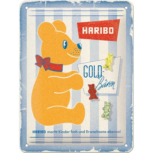 RETRO HARIBO – Vintage Goldbären - Fémtábla
