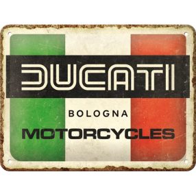 RETRO Ducati – Italy Giugiaro Logo – Fémtábla