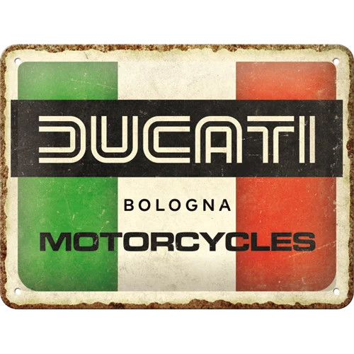 RETRO Ducati – Italy Giugiaro Logo – Fémtábla