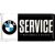 RETRO Servisná plechová ceduľka BMW