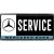 Mercedes Benz Service Fémtábla