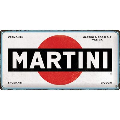 Martini - Logo - White Fémtábla