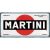 RETRO Martini - Logo - Biely Plechový nápis
