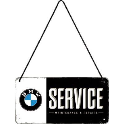 RETRO BMW Service - Plechový nápis