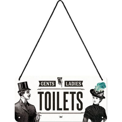 Toilets - Fémtábla