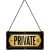 RETRO Private - Plechový nápis
