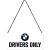 RETRO BMW Drivers Only - Plechový nápis