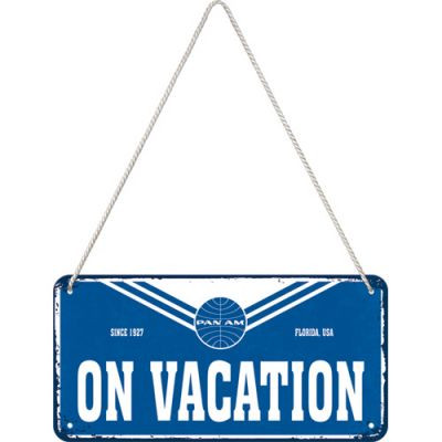 Pan Am - On Vacation - Fémtábla