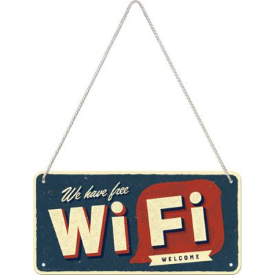 We Have Free WIFI - Fémtábla