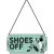 RETRO Shoes Off- Pleas  - Fémtábla
