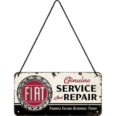 RETRO Fiat - Service And Repair - Fémtábla