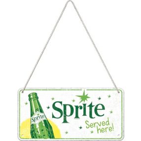RETRO Sprite – Served Here – Fémtábla