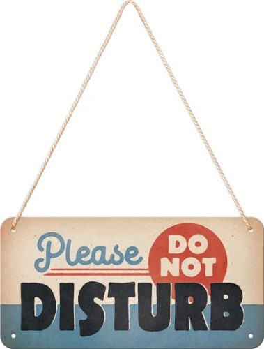 RETRO Do Not Disturb - Fémtábla