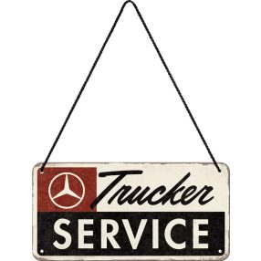 RETRO Mercedes Benz – Trucker Service – Fémtábla