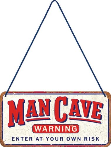 Man Cave Warning – Fémtábla