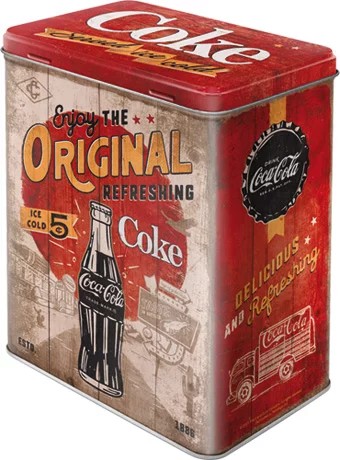 RETRO Coca Cola – Original Coke Highway 66 - Tárolódoboz