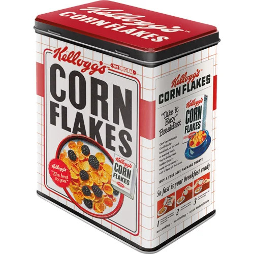 RETRO  Kellogg's Corn Flakes – Tárolódoboz