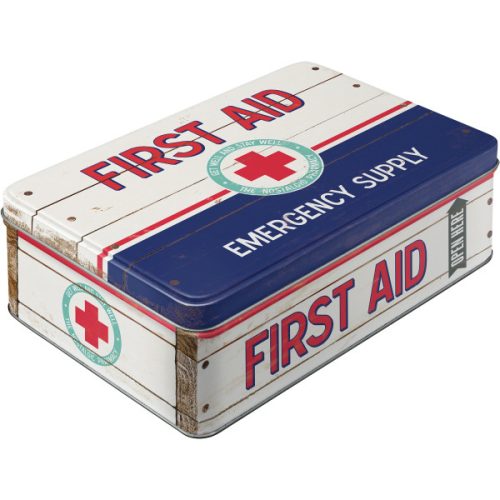RETRO First Aid Kék - Tárolódoboz