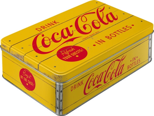 RETRO Coca - Cola Sárga - Tárolódoboz