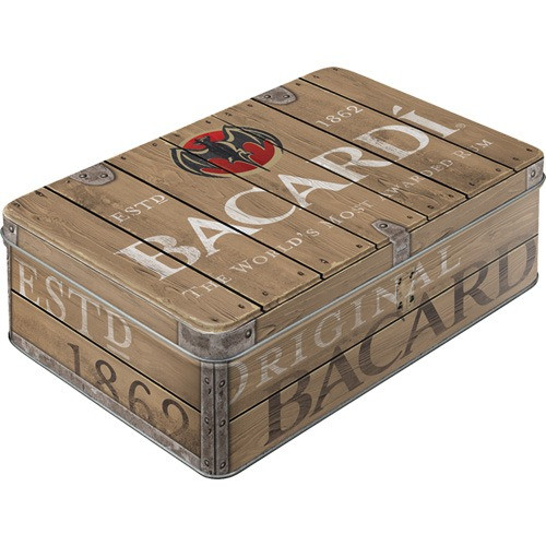 Bacardi – Wood Barrel Logo Tárolódoboz