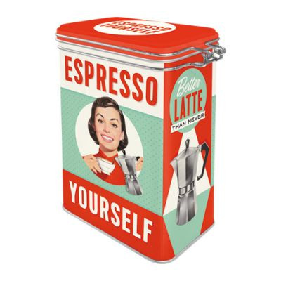 RETRO Espresso yourself - Aromazáras Tárolódoboz