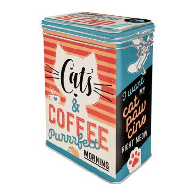 Cats & Coffee - Aromazáras Tárolódoboz