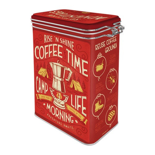 RETRO Coffee Time - Aromazáras Tárolódoboz