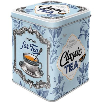 RETRO Je čas na čaj - Čajová krabička