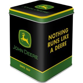 RETRO John Deere - Logo Black - Krabička na čaj