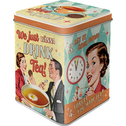 RETRO Tea & Cookies Together - Čajová krabička